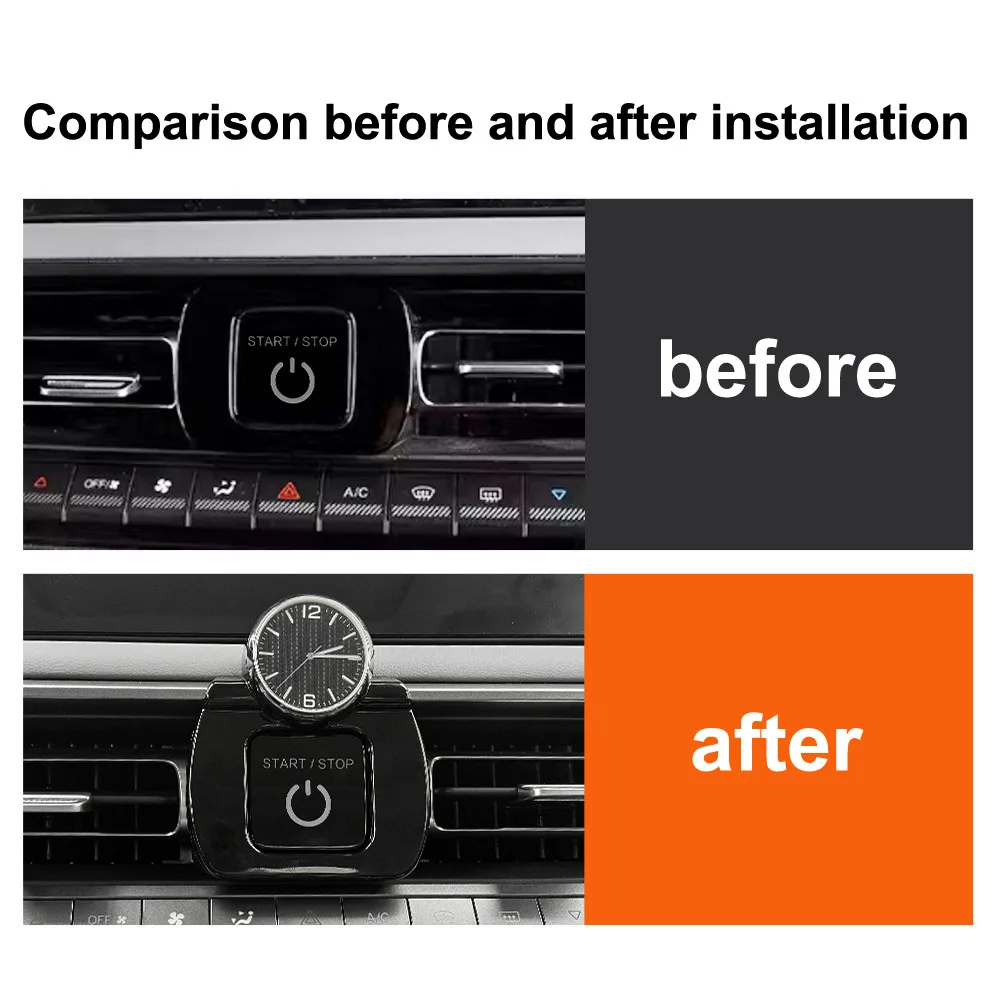Fit For BAIC BJ40 2026 Central Control Clock Interior Modification Products Decorative Electronic Watch Show Off Luxury