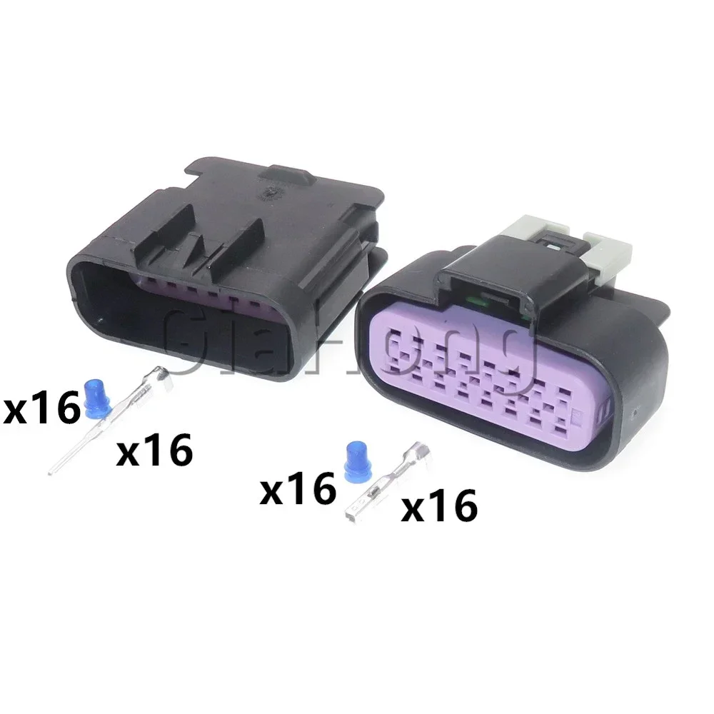 1 Set 16 Ways 15326863 AC Assembly Auto Replacement Socket Parts Car Headlight Sealed Plug For Buick Chevrolet 15326868