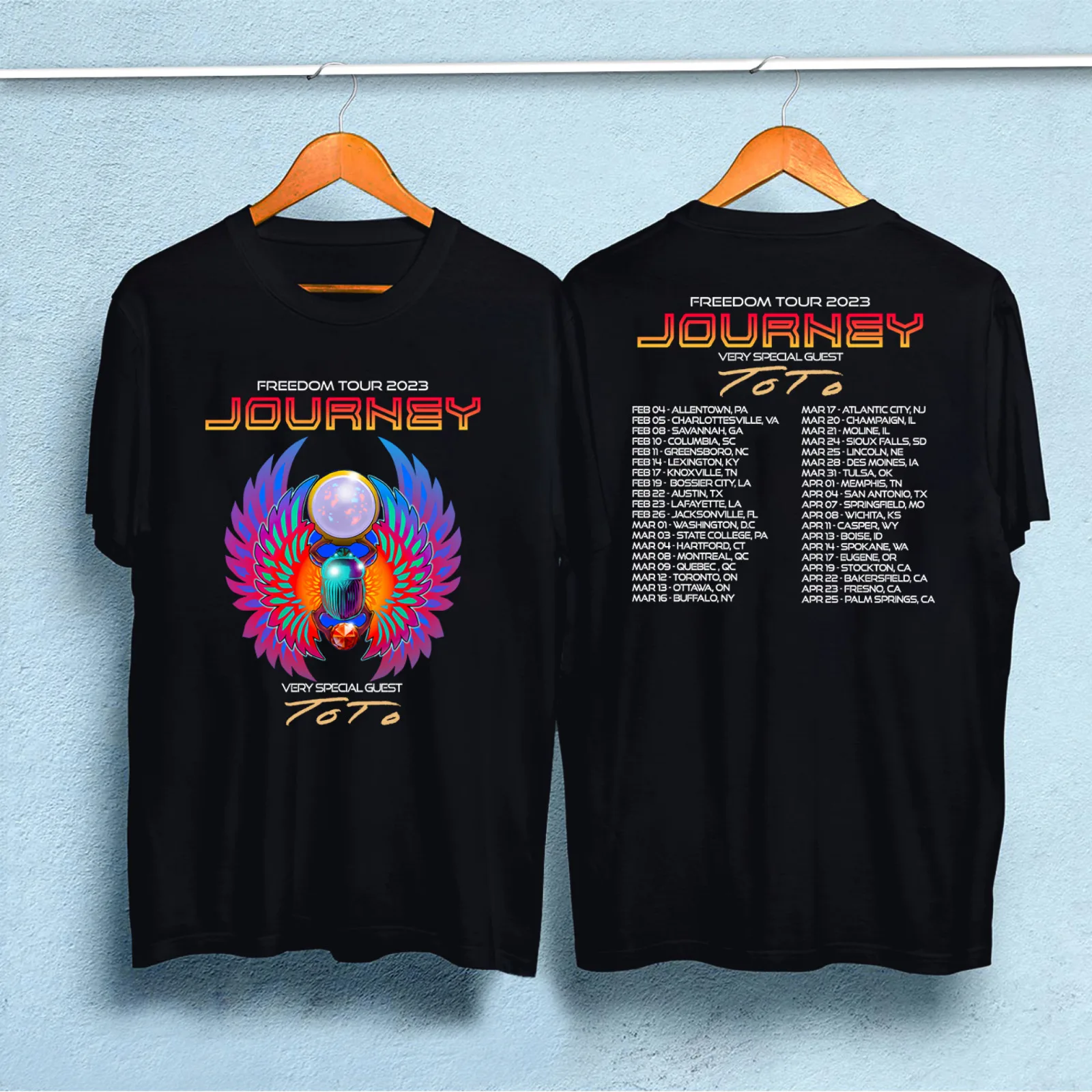 

Футболка ToTo Journey 2023 Freedom Tour 2023, Journey 2023 Freedom Tour