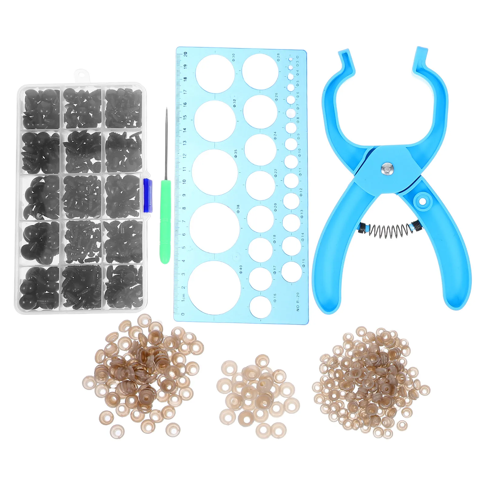 

1Set Safety Eye Tool Ergonomic Design for Attaching Safety Eyes Fast Precise Positioning Craft Eyes for Stuffed Animals