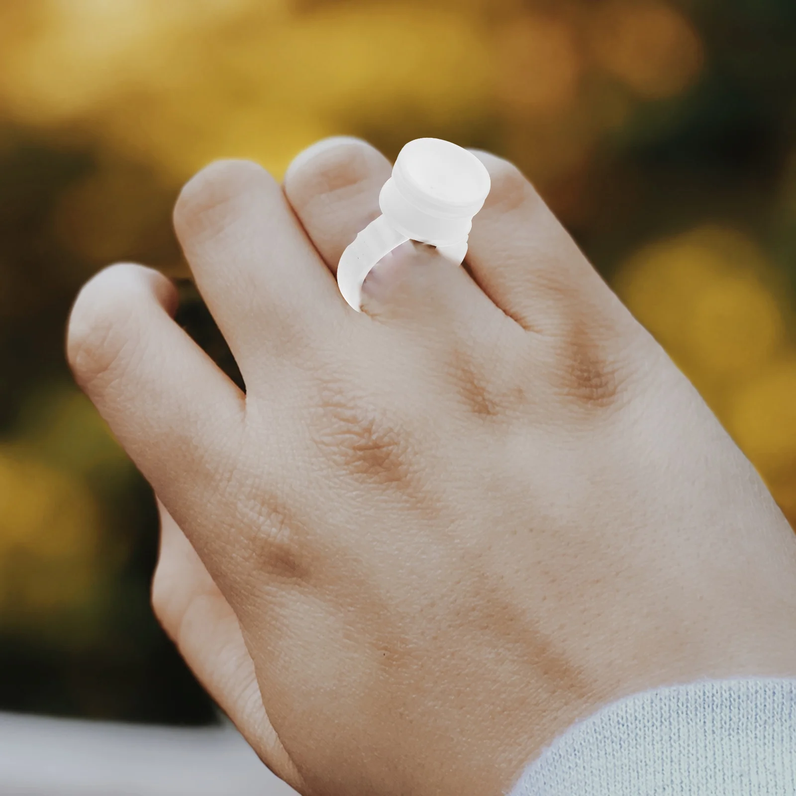 

100 шт., чашки для тату-кольца, одноразовые прозрачные чернила, держатель для колец, контейнер для пигмента для бровей, инструмент для макияжа ресниц, профессиональное использование