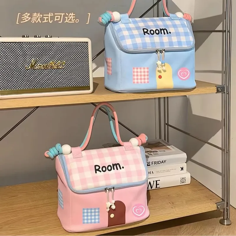 Dopamine House Makeup Bag Large Capacity Portable Makeup Storage for Going Out