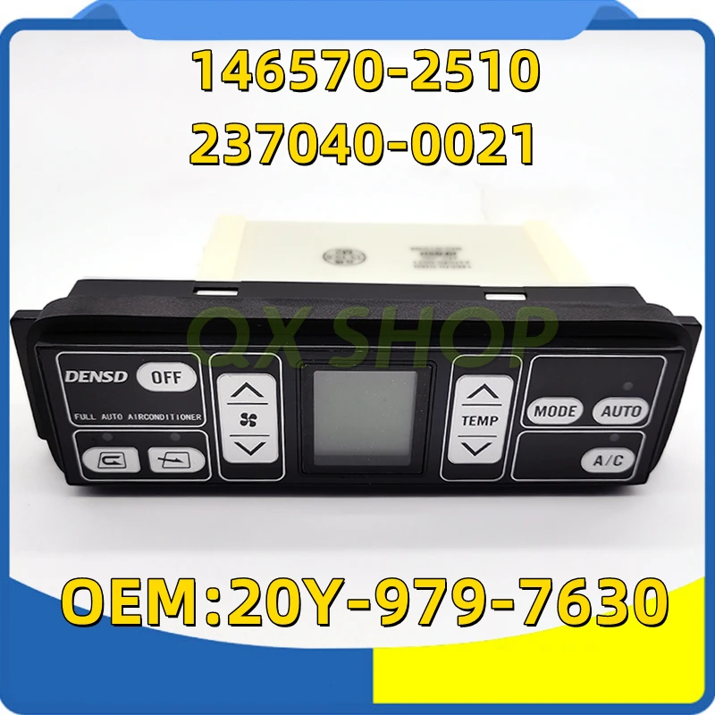 

Контроллер кондиционера 146570 -2510 237040 -0021 20Y-979-7630 1464302510 Панель управления кондиционером для экскаватора Komatsu PC200-7 PC300-7
