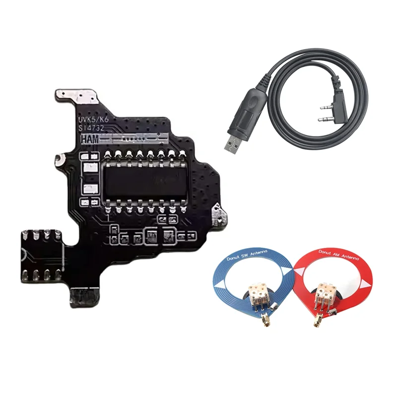 SQPP-SI4732 Module Modification+2Xdonut Antenna For Quansheng K5/K6 Shortwave Radio Module Intercom Modification Module