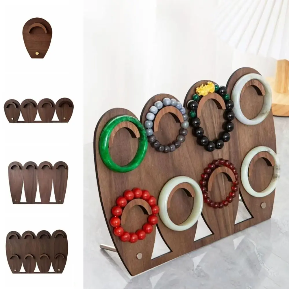 

Прочный деревянный лоток для браслета, органайзер, ручной браслет, ожерелье, подставка для хранения, чехол для хранения украшений, держатель для ювелирных изделий для женщин