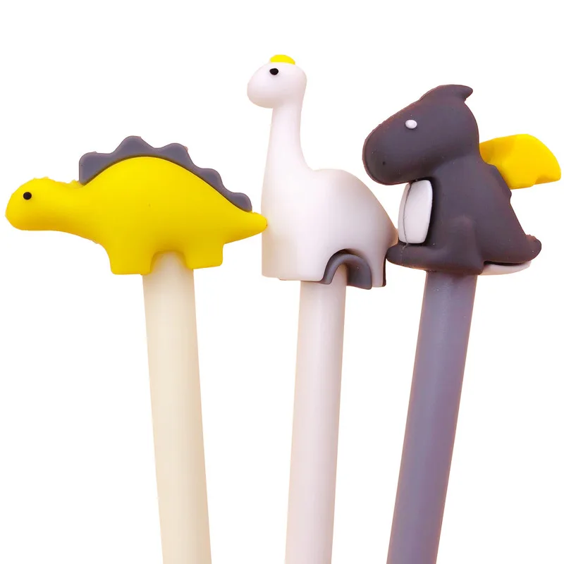 1pcs Cartoon Animal Gel Pen Novelty Kawaii Stationery Cute Dinosaur 0.5mm Refill Black School Writing Office Signing Pen