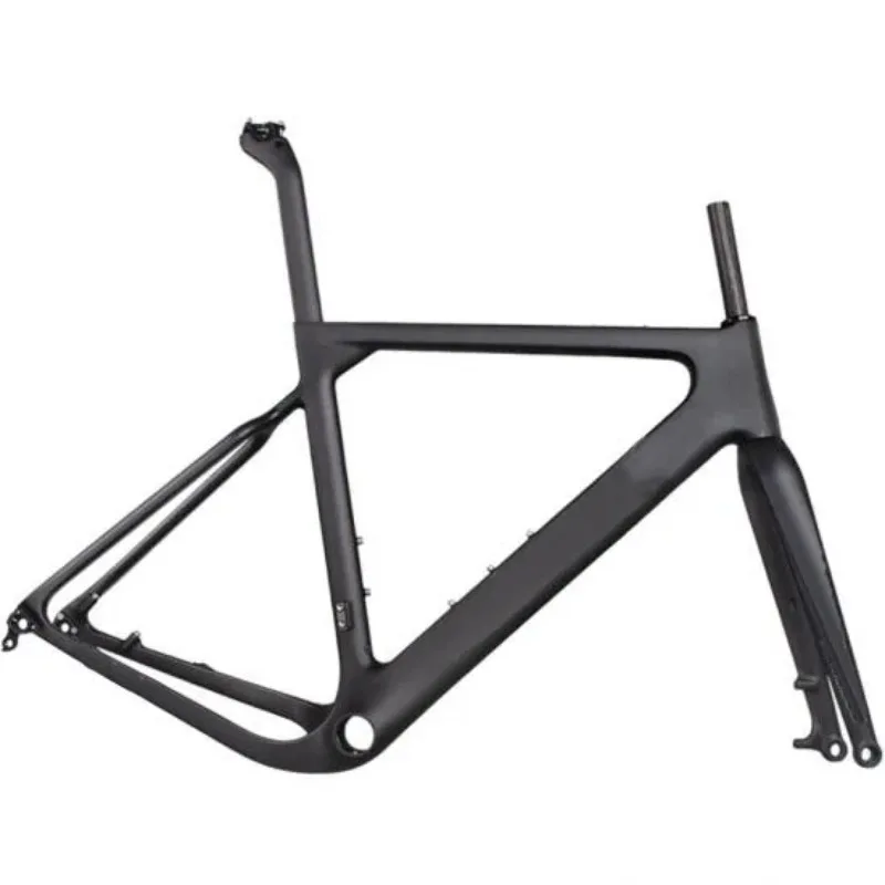 

Factory Sales Carbon Road Frame Gravel Bicycle 700C Carbon Gravel Bike FrameSet Thru Axle 142mm 27.5er Carbon Frame