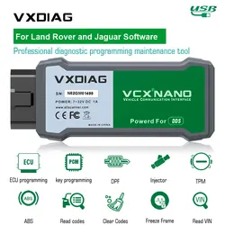 SSD V160 JLR Diesel&Gasoline Cars VXDIAG VCX NANO For LAND Rover For Jaguar Multi-Language JLR SDD Engineer Version