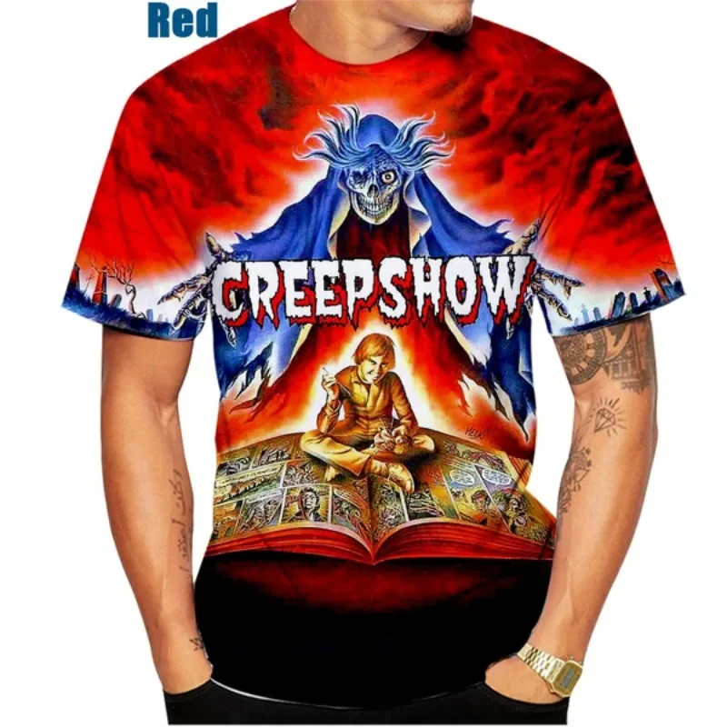 Horror Movie Creepshow 3D Printing T-shirt Casual Fashion Men's Short-sleeved Round Neck Unisex T-shirt Sports Breathable Top