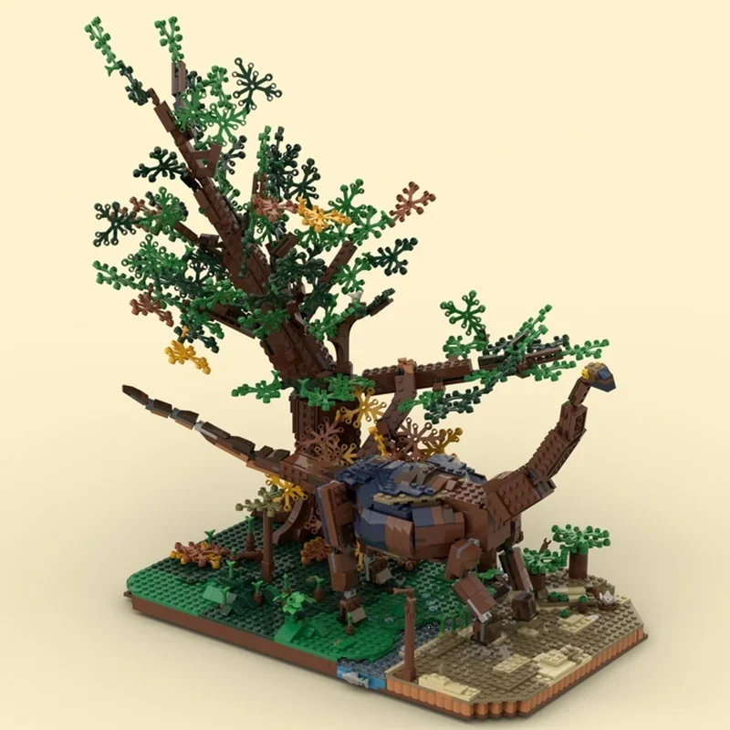 1832 piezas MOC Dinosaurio Diorama Casa en el Árbol Ideas y modelo de juguete Bloques de construcción Regalo de Navidad Ladrillos DIY Cumpleaños para niños