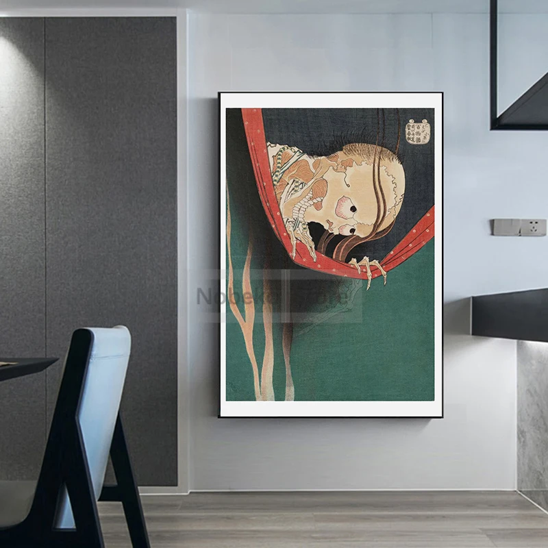 Katsushika Hokusai Works Exhibition Poster Japanese Ukiyo-e Prints Canvas Painting Wall Art Pictures Home Living Room Decoration
