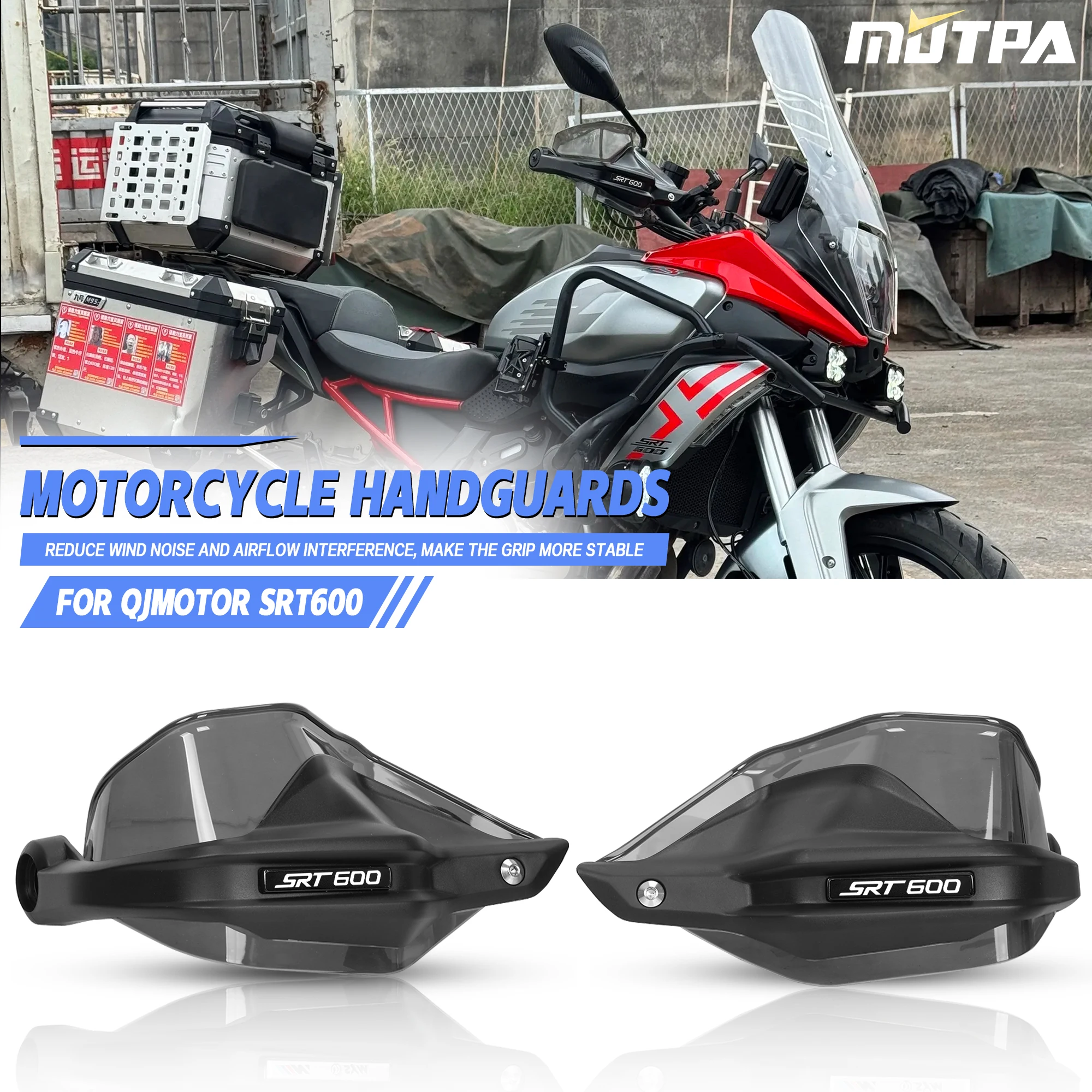 For QJMOTOR SRT 600 Handguards Handlebar Guards Windshield Motorcycle SRT600 Warmth Retention Handguards Handlebar Protective