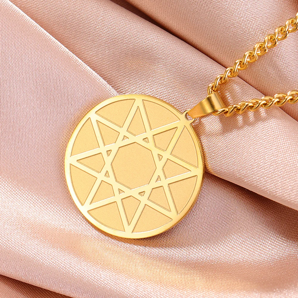 Dawapara Melchizedek Priestertum Symbol Halskette König des Friedens Oktagramm Anhänger Edelstahl religiösen Schmuck – Detail 16