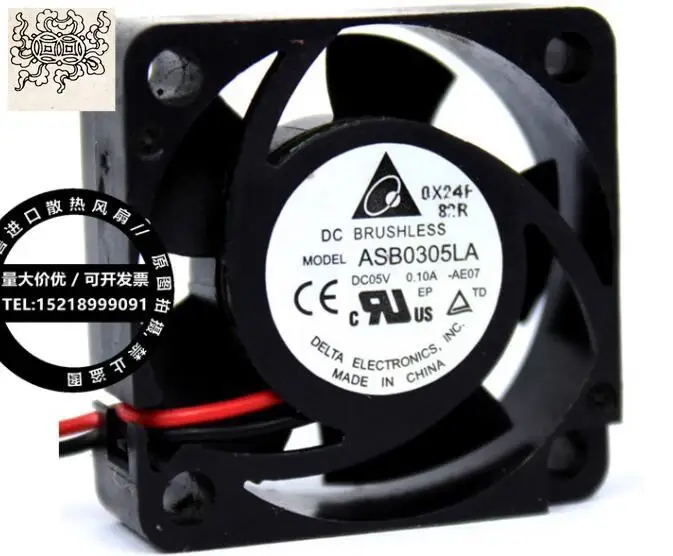

Ltsf For Delta Electronics ASB0305LA DC 5V 0.10A 30x30x10mm 2-Wire Server Cooling Fan