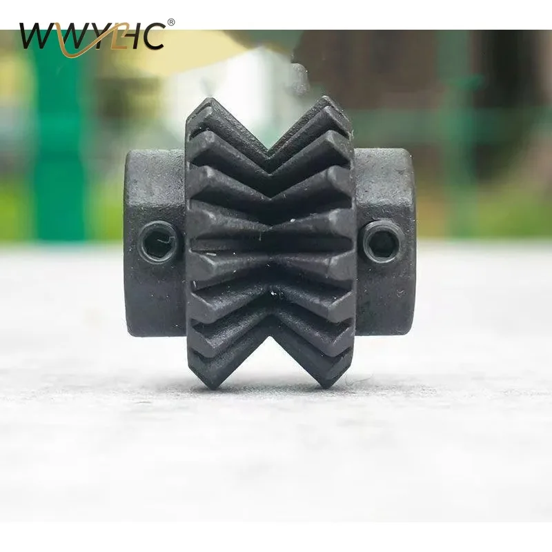 Wire Stripper Feed Wheel Bevel Gear Non-Slip Tapered Wheel V-Groove Wire Guide Wheel 45# Steel with 10mm Standard Bore