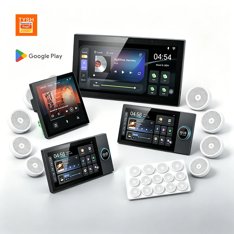 Smart Home Tuya Touch Screen Panel WiFi BLE Zigbee Gateway Hub Android Wall Tablet Support Google Play Music Host Panel CE