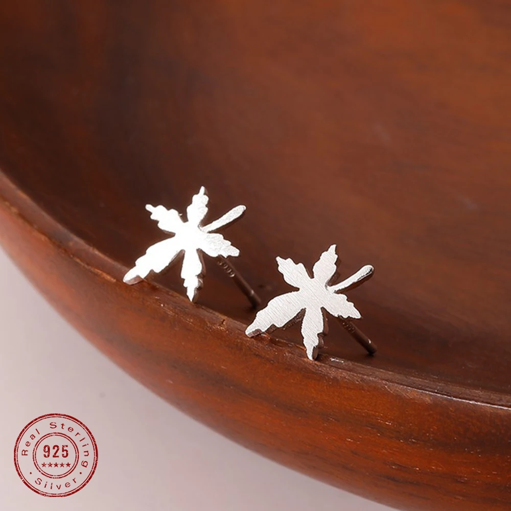 YILUOCD 925 Sterling Silver Pot Leaf Stud Earring 420 Marijuana Weed Earrings for Women Cannabis Jewelry Gifts