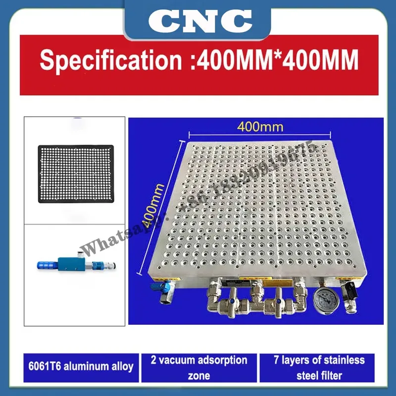 CNC マシニング センター真空吸引カップ工業用シールレス真空ポンプ多孔質強力な吸着プラットフォーム フライス盤