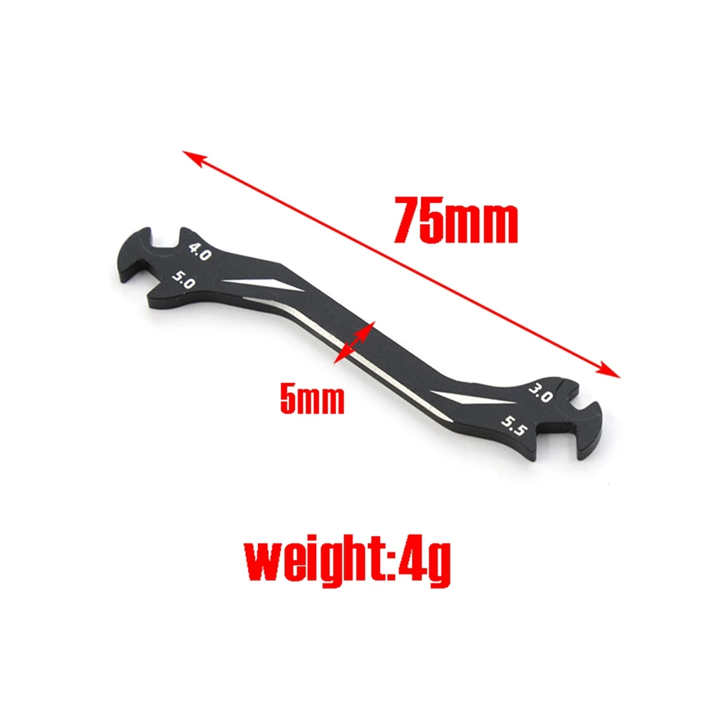 Multifunction 4 in 1 RC Special Tool Wrench 3/4/5/5.5MM for Turnbuckles & Nuts Rc Drone Car Boat,2