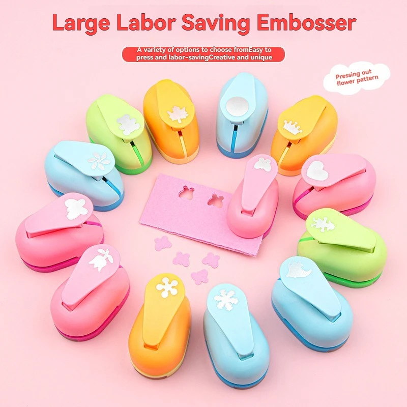 

Flower Punch Furador 5*3*4.5cm Diy Paper Cut Eva Foam Maker Puncher Scrapbooking Labor Saving for Hole Punch Embossing