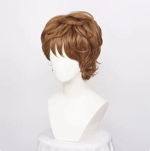 Synthetic Hair Wigs Short Curly Men's Cosplay Wigs Heat Resistance fiber Halloween Party Wigs + Wig Cap