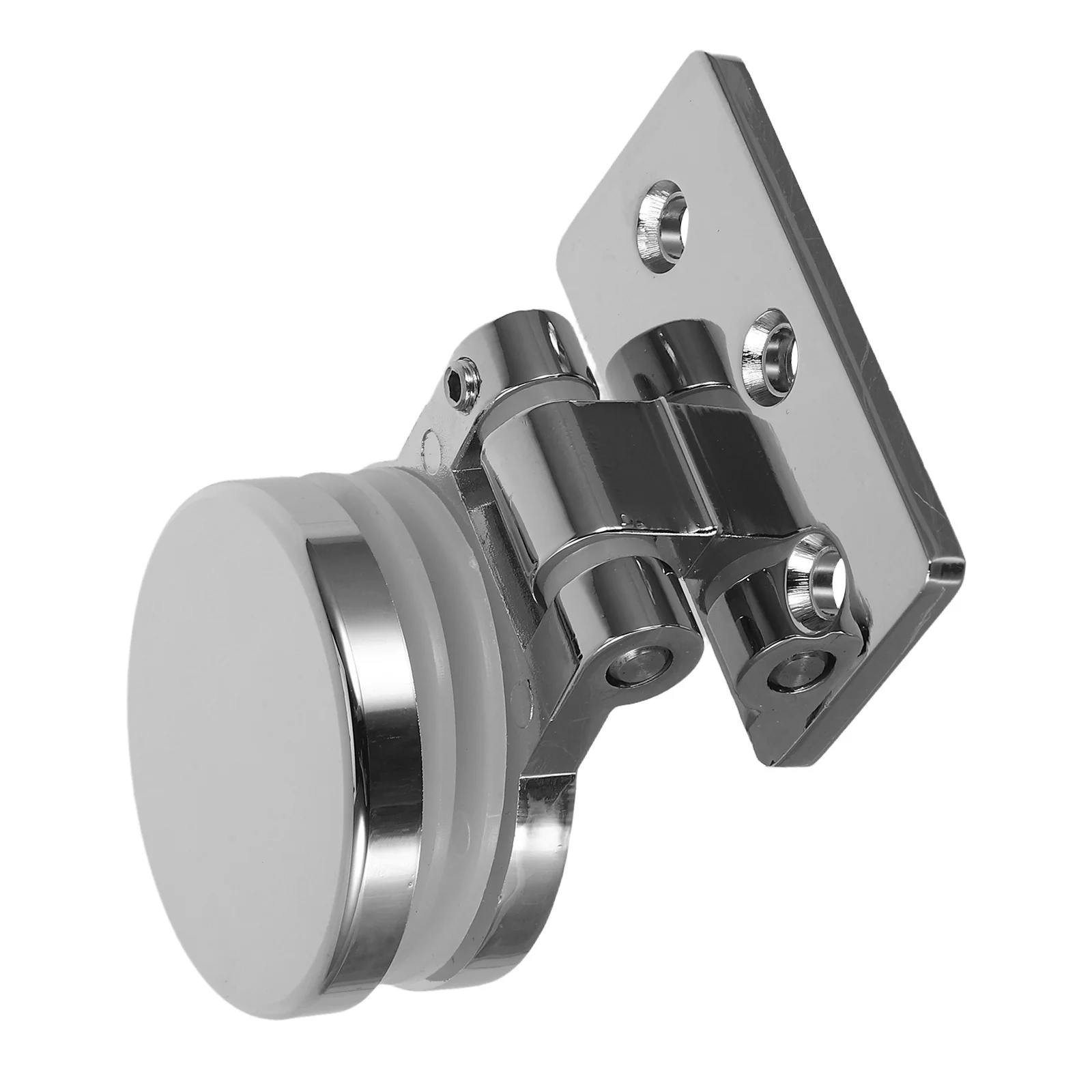 

2pcs Glass Door Hinges 180° Pivot Clamp For Shower Cabinet Bathroom Zinc Alloy Hardware Replacement Parts - Door Hinge