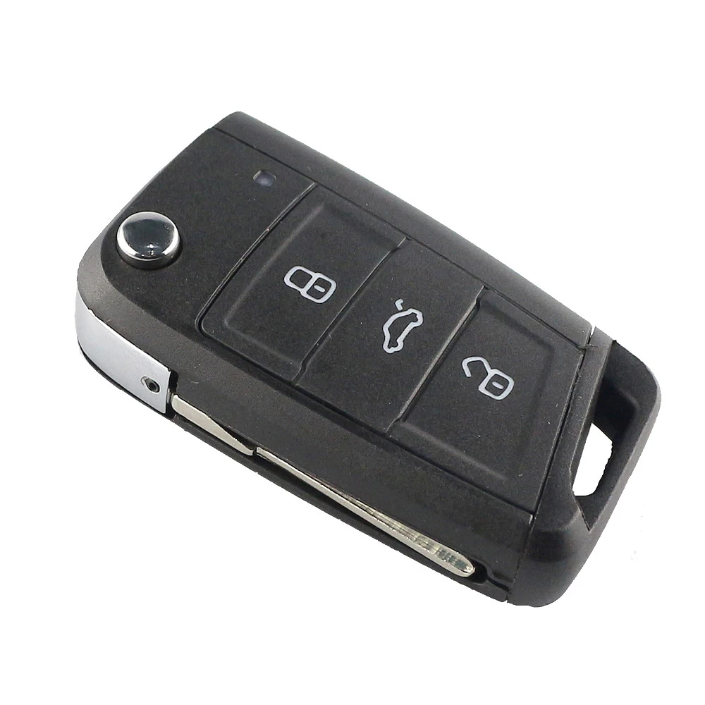 Remote Car Key Shell For Volkswagen VW Golf 7 4 5 Polo MK7 Tiguan Passat Sportsvan GTI For Skoda Octavia A7 Seat Kodiaq No Logo