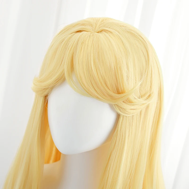 ROLECOS Game LOL Lovestruck Lux Cosplay Wig 85cm Yellow Women Cosplay Wigs Heat Resistant Synthetic Hair