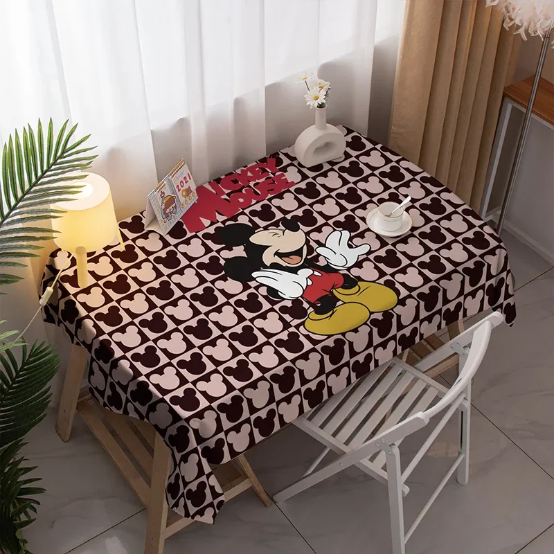 Disney Mickey Minnie Mouse Table Cover Cloth Cute for Parties Picnic Camping Outdoor Disposable Reusable Tablecloths Water Proof