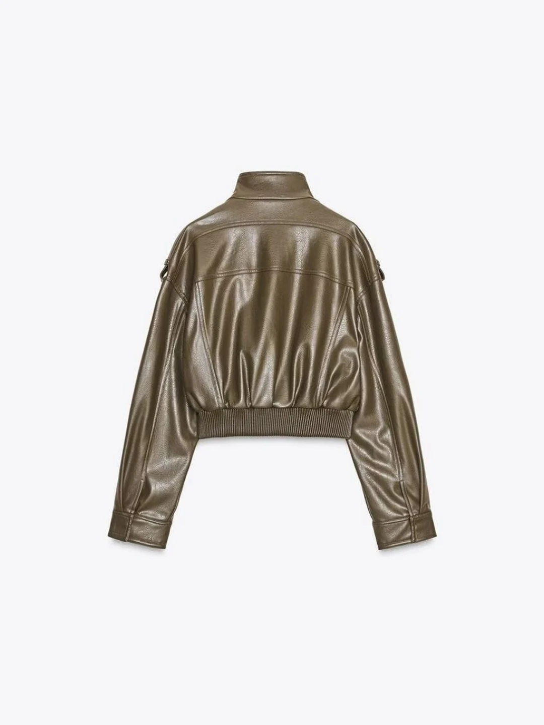 Amerikanischen Retro Pilot PU Leder ort Jaet frauen Lose Fit ort Mantel Herbst Winter Neue Sle Gefälschte Leder Oberbekleidung