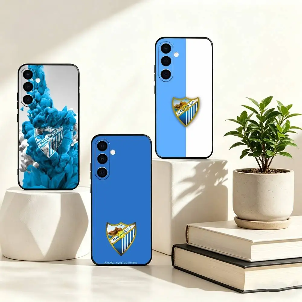 M-Malaga Club de Futbol Phone Case For Samsung Galaxy A73,A72,A71,A70,A53,A52,A51,Others Soft Black Cover