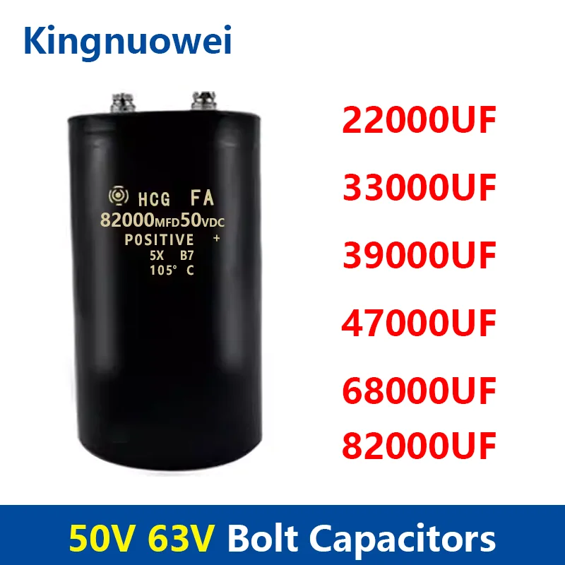 63V 50V Bolt Capacitors 50VDC 63VDC 22000UF 33000UF 39000UF 47000UF 68000UF 82000UF Audio filtering capacitor