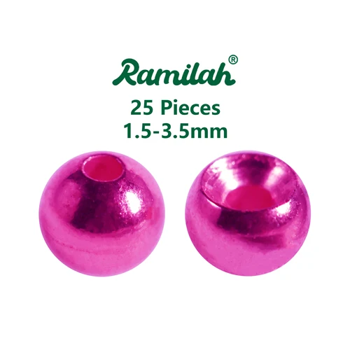 25 piezas 27 colores 1,5-3,5 mm cuentas de tungsteno Cyclops para atado de moscas