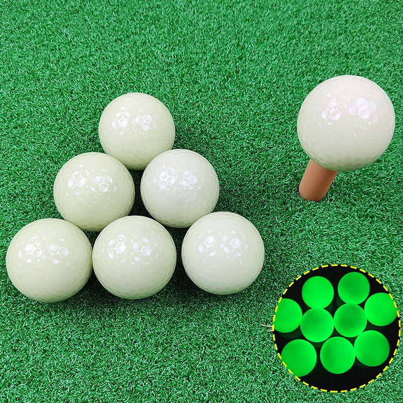 1Pc Luminous Golf Ball Glow Balls For Night Sports Fluorescent Glowing In The Dark Long Lasting Bright