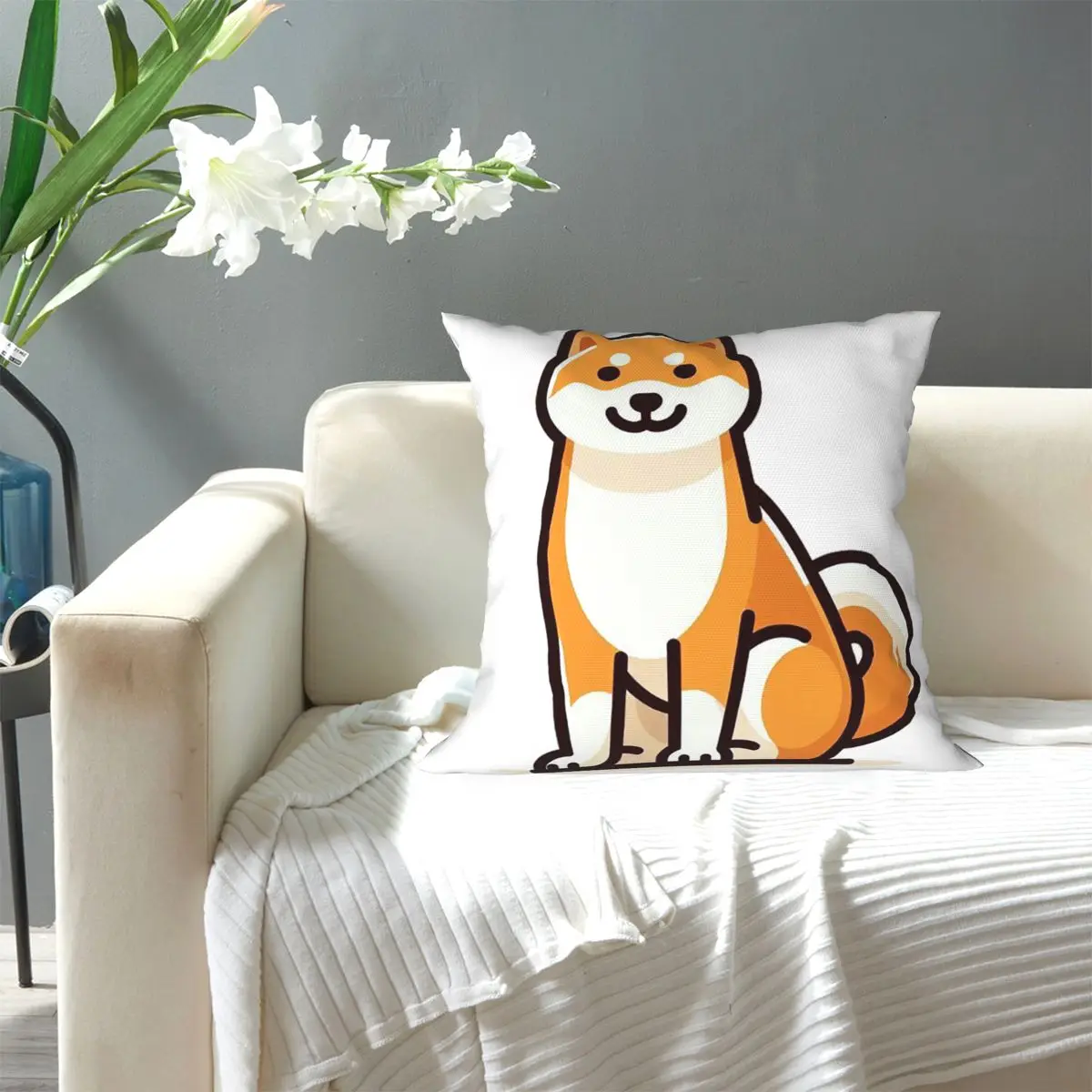 Shiba Inu_ A Comprehensive Guide Square Pillowcase Pillow Cover Cushion Decor Comfort Throw Pillow for Home Living Room