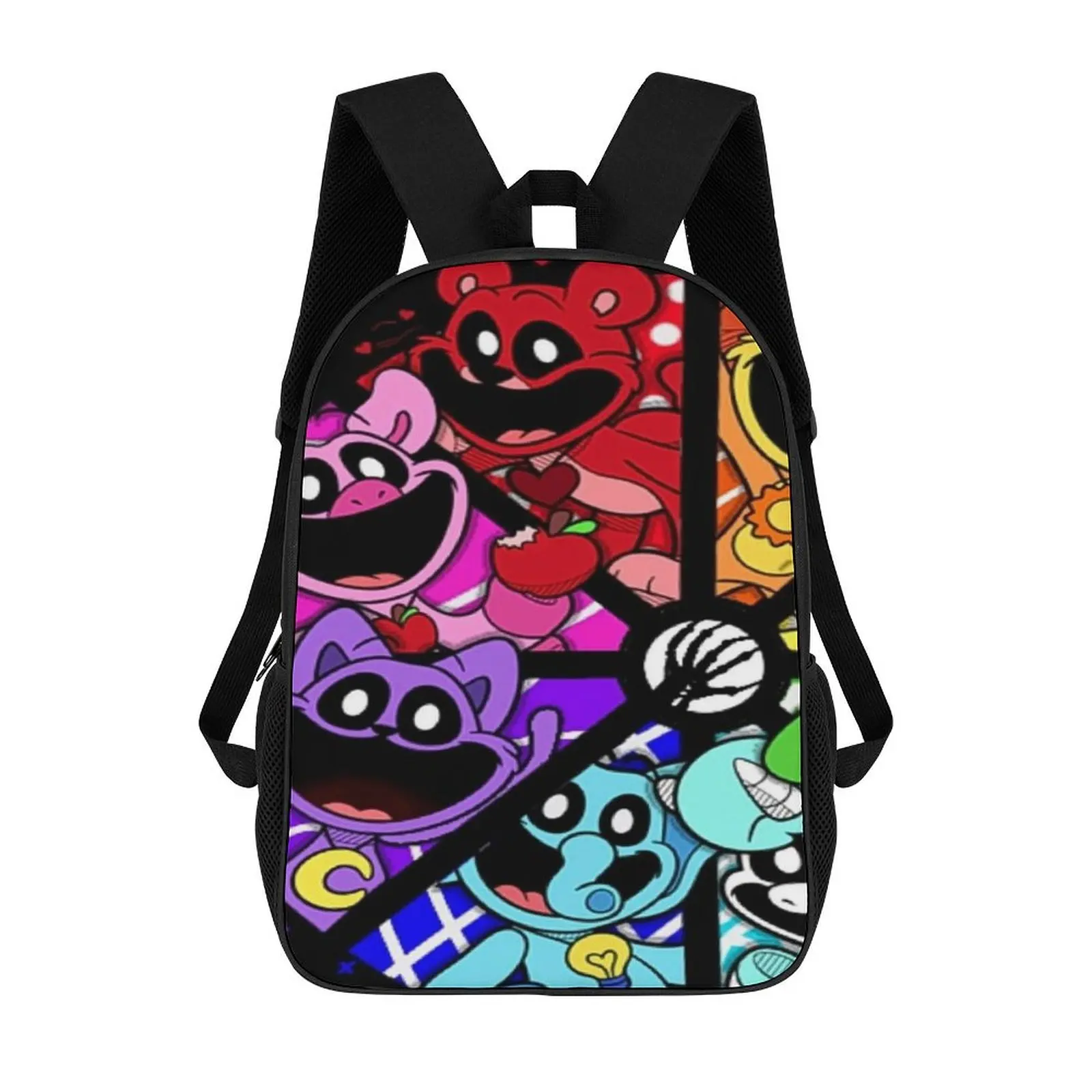 Custom Wholesale Schoolbag Smile Animal 3d Printed Large Capacity Computer Bag Backpack Camping Portable Backpack