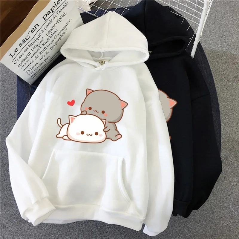 Bubu Dudu Kawaii felpe donna primavera autunno abbigliamento donna pullover felpa con cappuccio divertente orso stampa felpe Hip Hop Streetwear