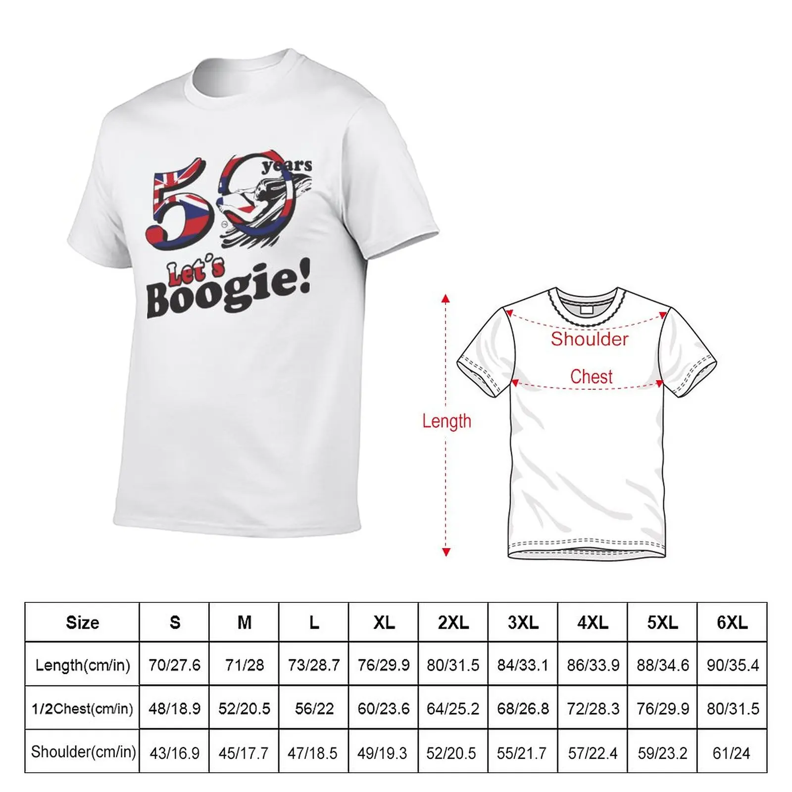 New HAWAII Boogie 50 years T-Shirt anime clothes hippie clothes custom t shirts boys animal print shirt mens graphic t-shirts