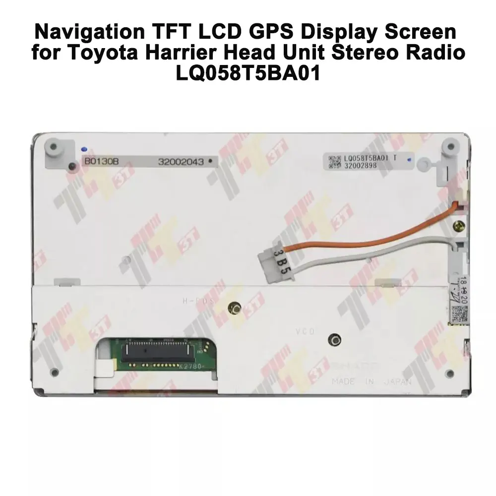 Navigation TFT LCD GPS Display Screen for Toyota Harrier Head Unit Stereo Radio LQ058T5BA01