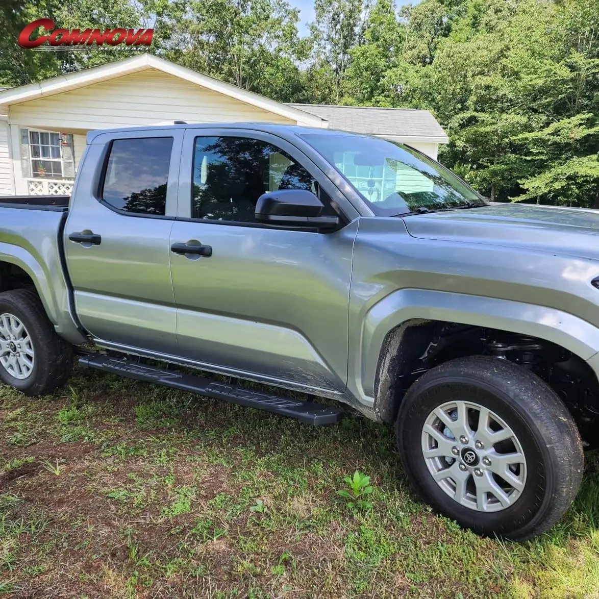 Aluminum Running Boards Compatible with 2024-2026 Toyota Tacoma Double Cab Crew Cab. 6.5 Inch Tacoma Side Steps Nerf Bars Step B