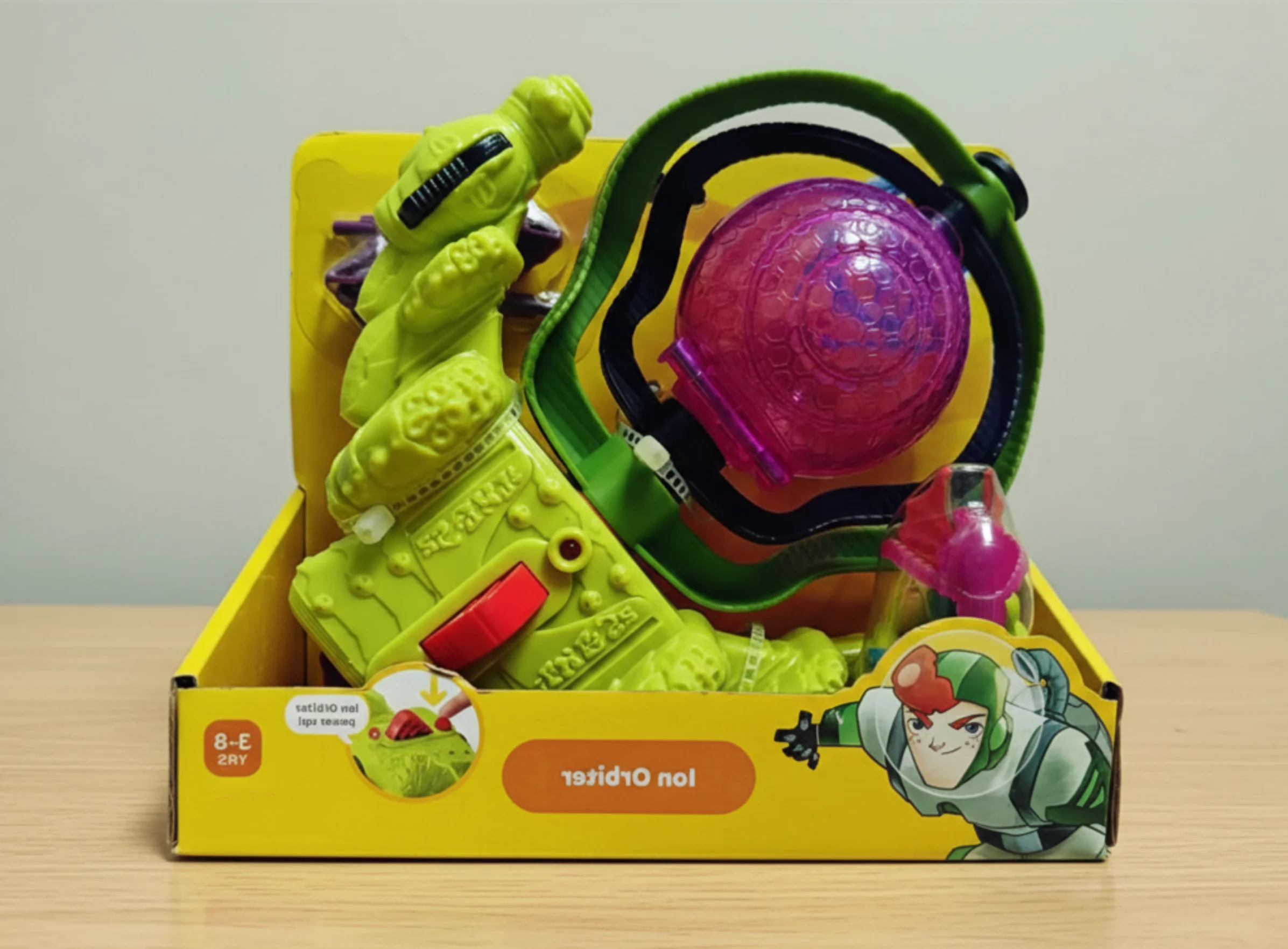 Imaginext Space Ion Orbiter с фигуркой 2013, редкие стили, звуки корабля, игрушки для детей, подарок, звучащие игрушки