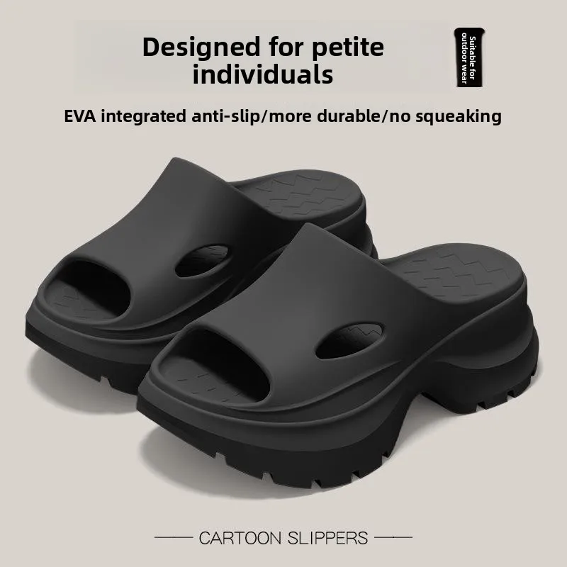 

Women's Thick Bottom Slip Slides Indoor Home Anti-Slip Odor Control Heightening Outdoor Wearable Sandals Men's Casual EVA Sli...