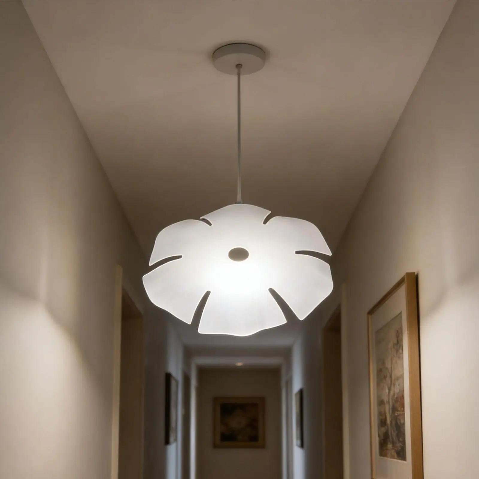 Hanging Flower Pendant Lampshade PVC Material Light Cover for Table Lamp Living Room Bedside Decor