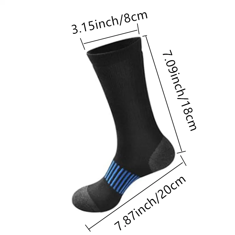 10 pairs of men\'s four season simple striped breathable sports socks, men\'s black and white running socks, mid length socks