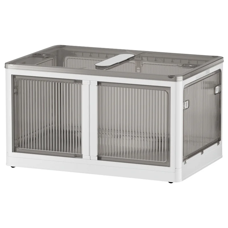 

Multifunctional Foldable Plastic Box Camping Outdoor Home Car Folding Carry Storage Cabinet Organizer Box with Table