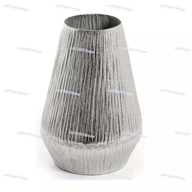 

Household Nordic Floor Decoration Wedding Ornaments Vase Urn Antique Gold Metal Decorative High Vase