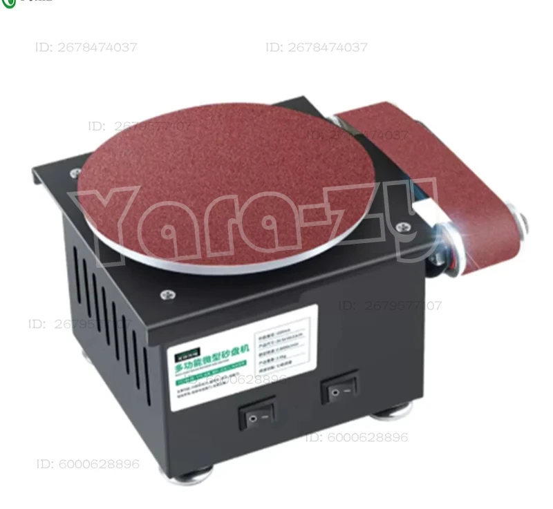 Mini electric sanding machine DIY high-speed sanding disc machine Multi functional desktop grinder Polishing woodworking tool