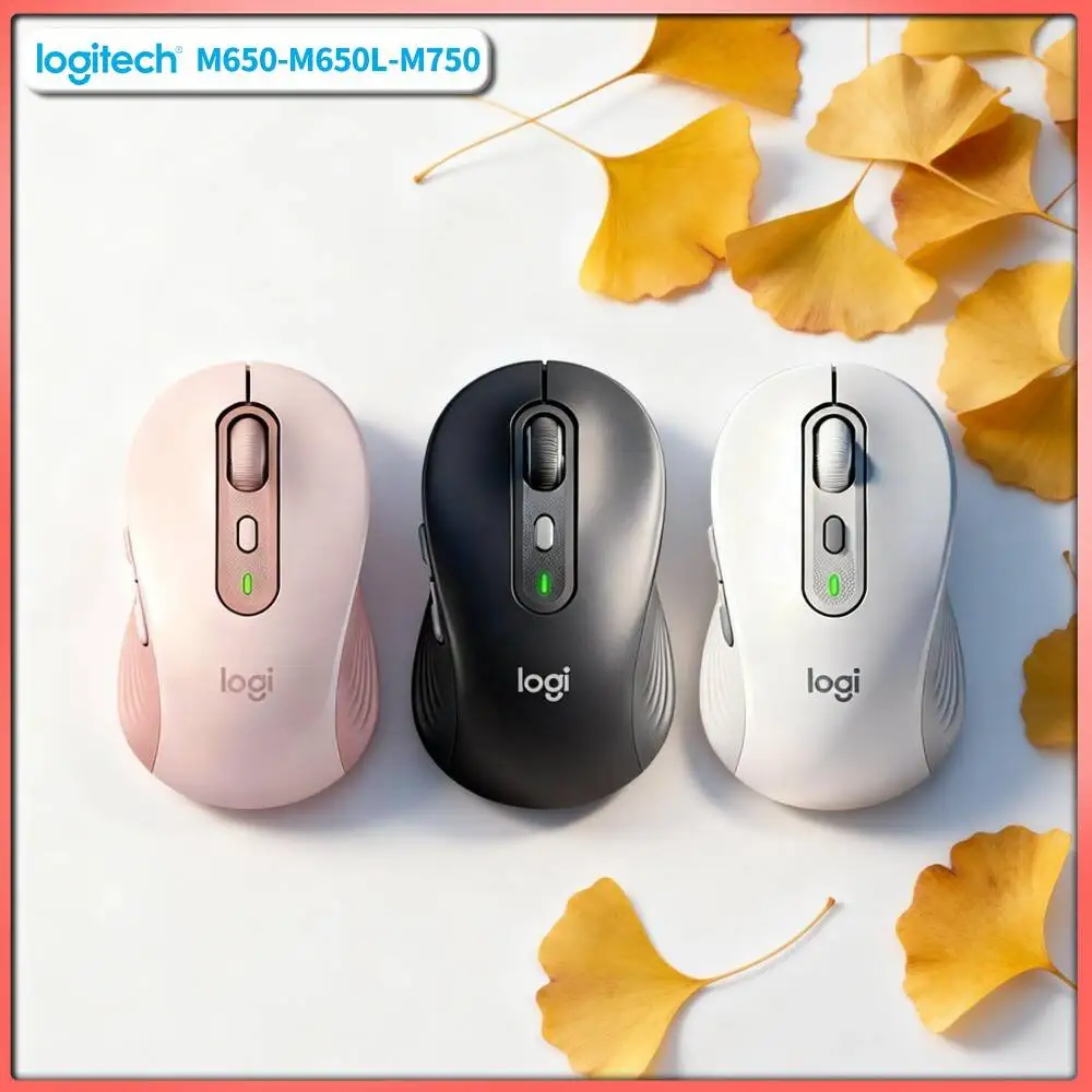 Logitech M650 Wireless Ergonomic Mouse - 400-4000 DPI Adjustable, 5 Programmable Buttons, Recycled Plastic Build, 10m Range