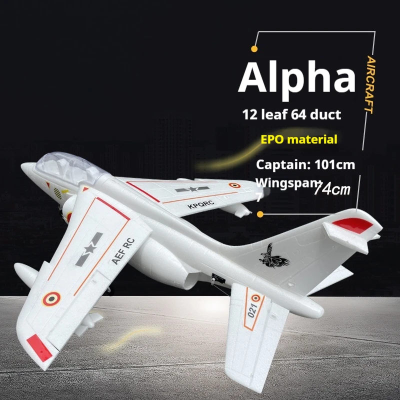 New Alpha 64mm Culvert Epo Jet Model Fixed Wing Foam Remote Control Combat Aircraft  Assembly Science And Education Toys