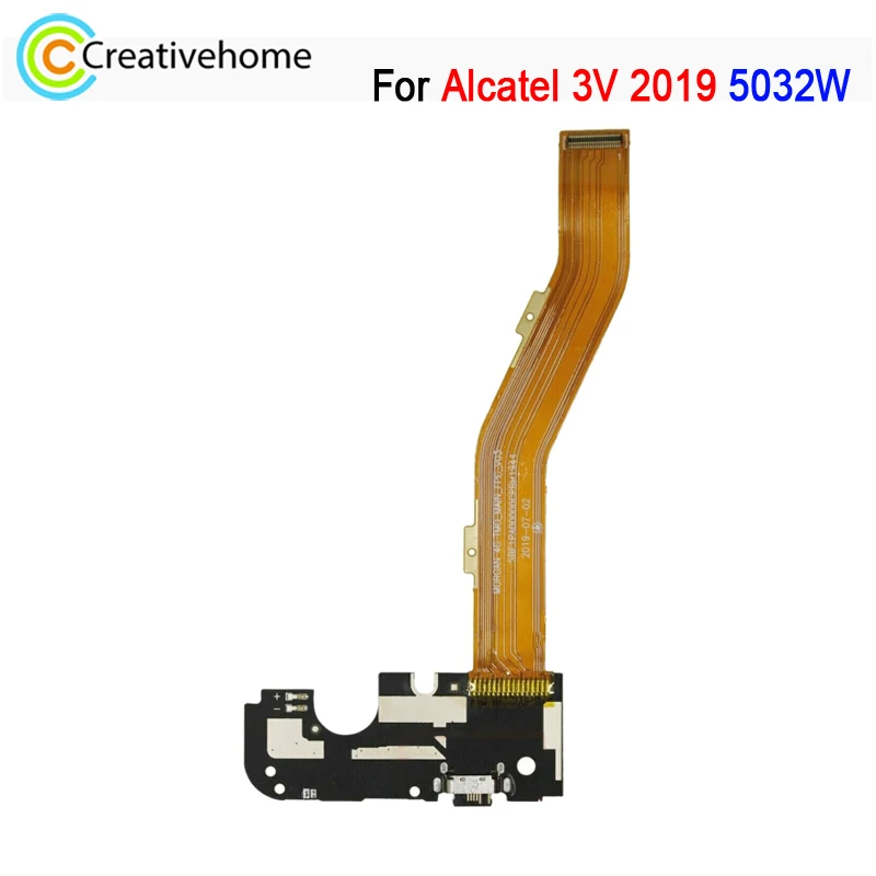 Charging Port Flex Cable For Alcatel 3V 2019 5032W USB Power Dock Repair Spare Part